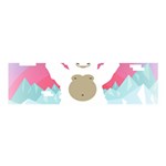 pink yeti  Satin Scarf (Oblong)