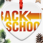 Back To School Ornament (Heart)