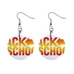 Back To School 1  Button Earrings