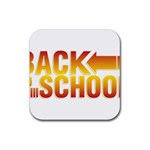 Back To School Rubber Coaster (Square)