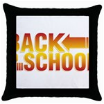 Back To School Throw Pillow Case (Black)