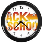 Back To School Wall Clock (Black)