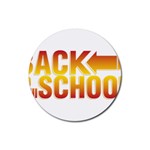 Back To School Rubber Coaster (Round)