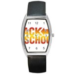 Back To School Barrel Style Metal Watch