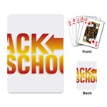 Back To School Playing Cards Single Design