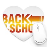 Back To School Heart Mousepad