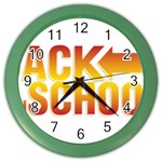 Back To School Color Wall Clock