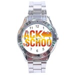 Back To School Stainless Steel Analogue Watch