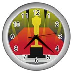 Oscars Wall Clock (Silver)