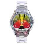 Oscars Stainless Steel Analogue Watch