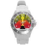 Oscars Round Plastic Sport Watch (L)