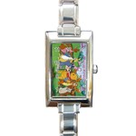 Pooh&Friends Rectangular Italian Charm Watch