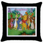 Pooh&Friends Throw Pillow Case (Black)