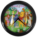 Pooh&Friends Wall Clock (Black)