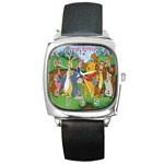 Pooh&Friends Square Metal Watch