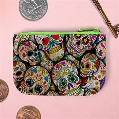 Sugar Skull Collage Mini Coin Purse from ArtsNow.com Back