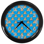 poop donald trump Wall Clock (Black)