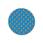 poop donald trump Rubber Round Coaster (4 pack)