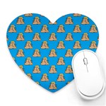 poop donald trump Heart Mousepad