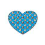 poop donald trump Rubber Heart Coaster (4 pack)