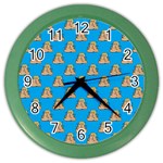 poop donald trump Color Wall Clock