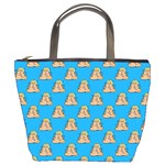 poop donald trump Bucket Bag