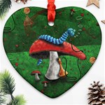 Magic Mushroom Ornament (Heart)