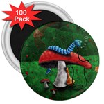 Magic Mushroom 3  Magnet (100 pack)