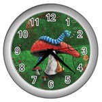 Magic Mushroom Wall Clock (Silver)