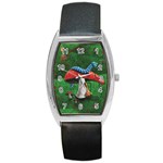 Magic Mushroom Barrel Style Metal Watch