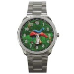 Magic Mushroom Sport Metal Watch