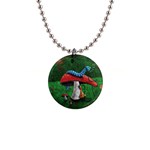 Magic Mushroom 1  Button Necklace