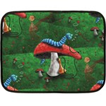 Magic Mushroom Double Sided Fleece Blanket (Mini)