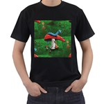 Magic Mushroom Men s T-Shirt (Black)