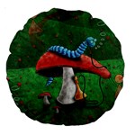 Magic Mushroom Large 18  Premium Round Cushion 