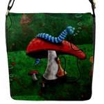 Magic Mushroom Flap Closure Messenger Bag (S)