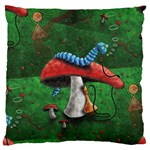 Magic Mushroom Large Flano Cushion Case (One Side)