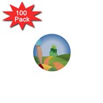 Yellow Brick Road 1  Mini Button (100 pack) 