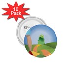 Yellow Brick Road 1.75  Button (10 pack) 