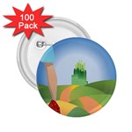 Yellow Brick Road 2.25  Button (100 pack)