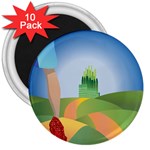 Yellow Brick Road 3  Magnet (10 pack)