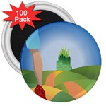 Yellow Brick Road 3  Magnet (100 pack)