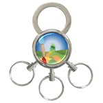 Yellow Brick Road 3-Ring Key Chain