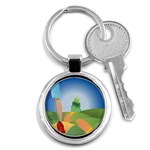 Yellow Brick Road Key Chain (Round)