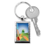 Yellow Brick Road Key Chain (Rectangle)