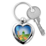 Yellow Brick Road Key Chain (Heart)