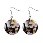 Cute Cat Collage 4 1  Button Earrings