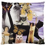 Cute Cat Collage 4 Standard Flano Cushion Case (One Side)