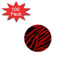 red  zebra  1  Mini Button (100 pack) 