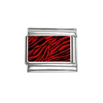 red  zebra  Italian Charm (9mm)